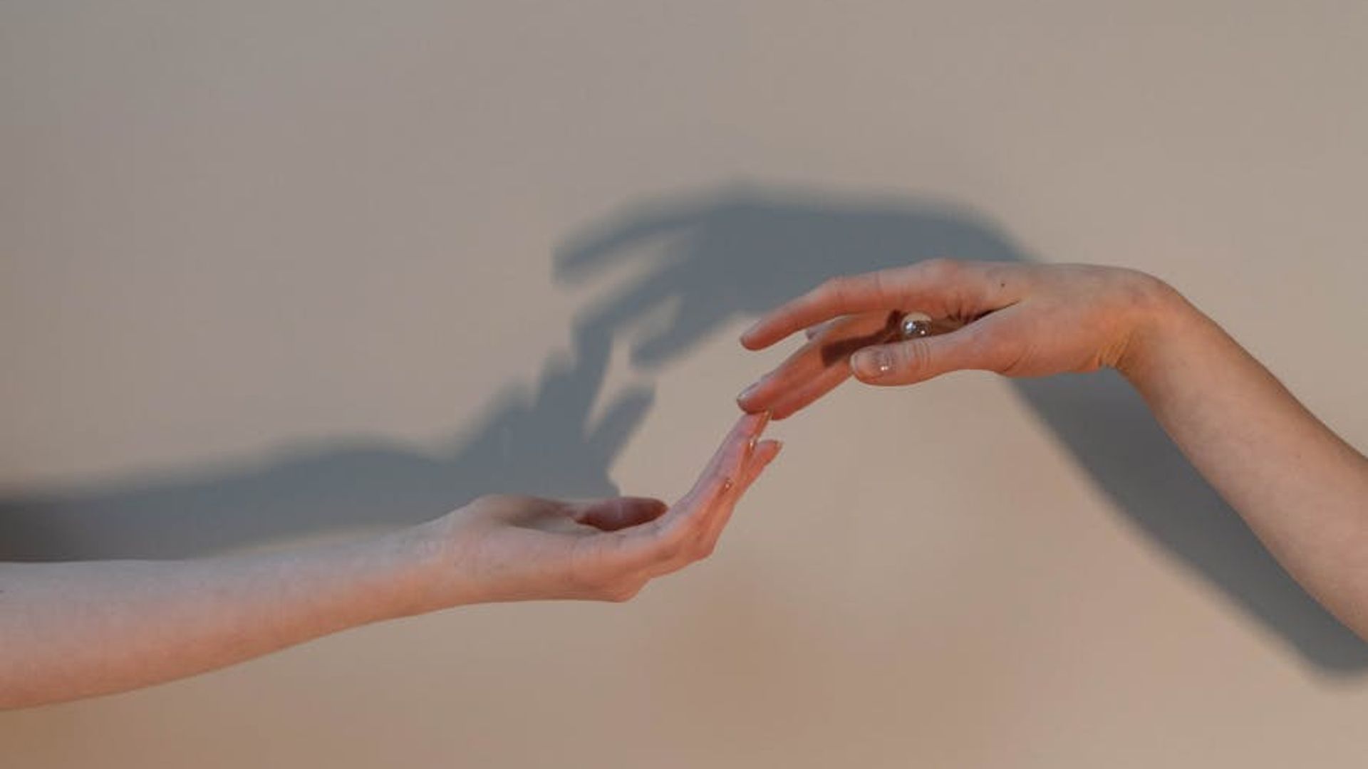 Serene background with a soft light symbolizing balance.